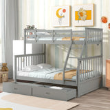 Bunk Bed With Ladder, And Safety Guard Rails - Furniture Home Direct