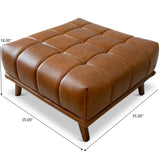 Addison - Square Upholstered Ottoman - Furniture Home Direct