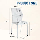 Luxury Simple High Resilience Dining Chair With Metal Legs - Furniture Home Direct