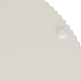 Coffee Table Round Modern Fluted Storage Shelf White - Furniture Home Direct