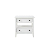 Open Nightstand With 2 Drawers - Furniture Home Direct