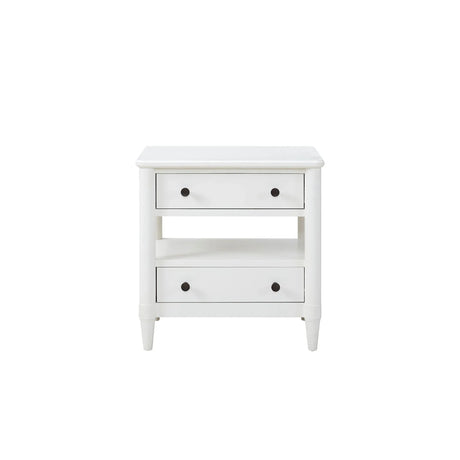 Open Nightstand With 2 Drawers - Furniture Home Direct