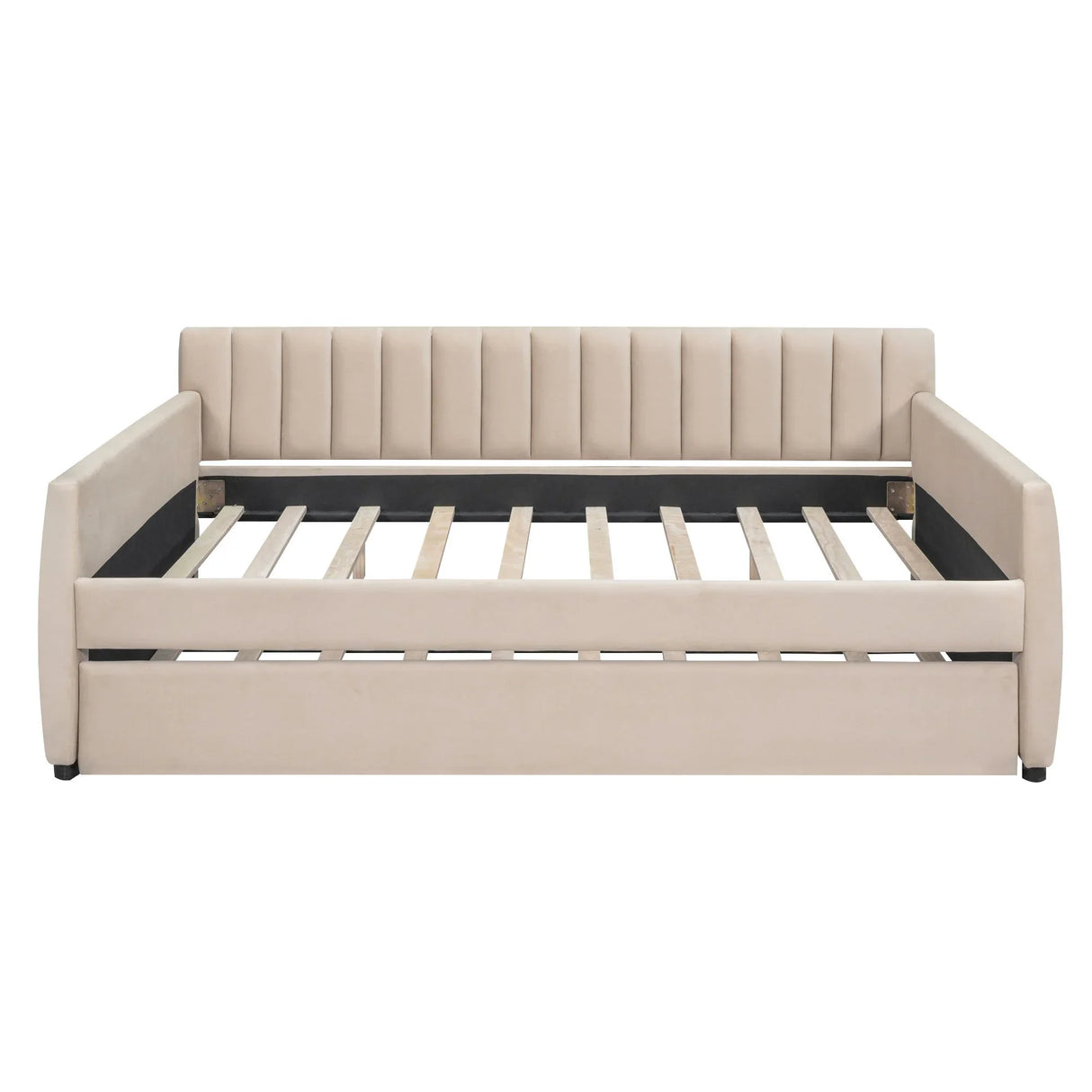 Upholstered Daybed With Slat Support - Furniture Home Direct