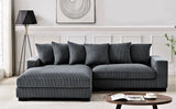 Luxe - Oversized 2 Piece Sectional Couches For Living Room, L Shaped Sofa With Chaise - Furniture Home Direct