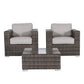 Wicker Seating Group Set With Table And Cushions - Furniture Home Direct