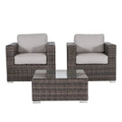 Wicker Seating Group Set With Table And Cushions - Furniture Home Direct