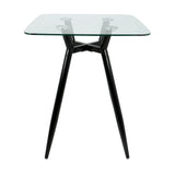 Clara - Mid Century Modern Square Table - Furniture Home Direct