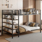 Bunk Bed With 5 Tier Shelves - Furniture Home Direct
