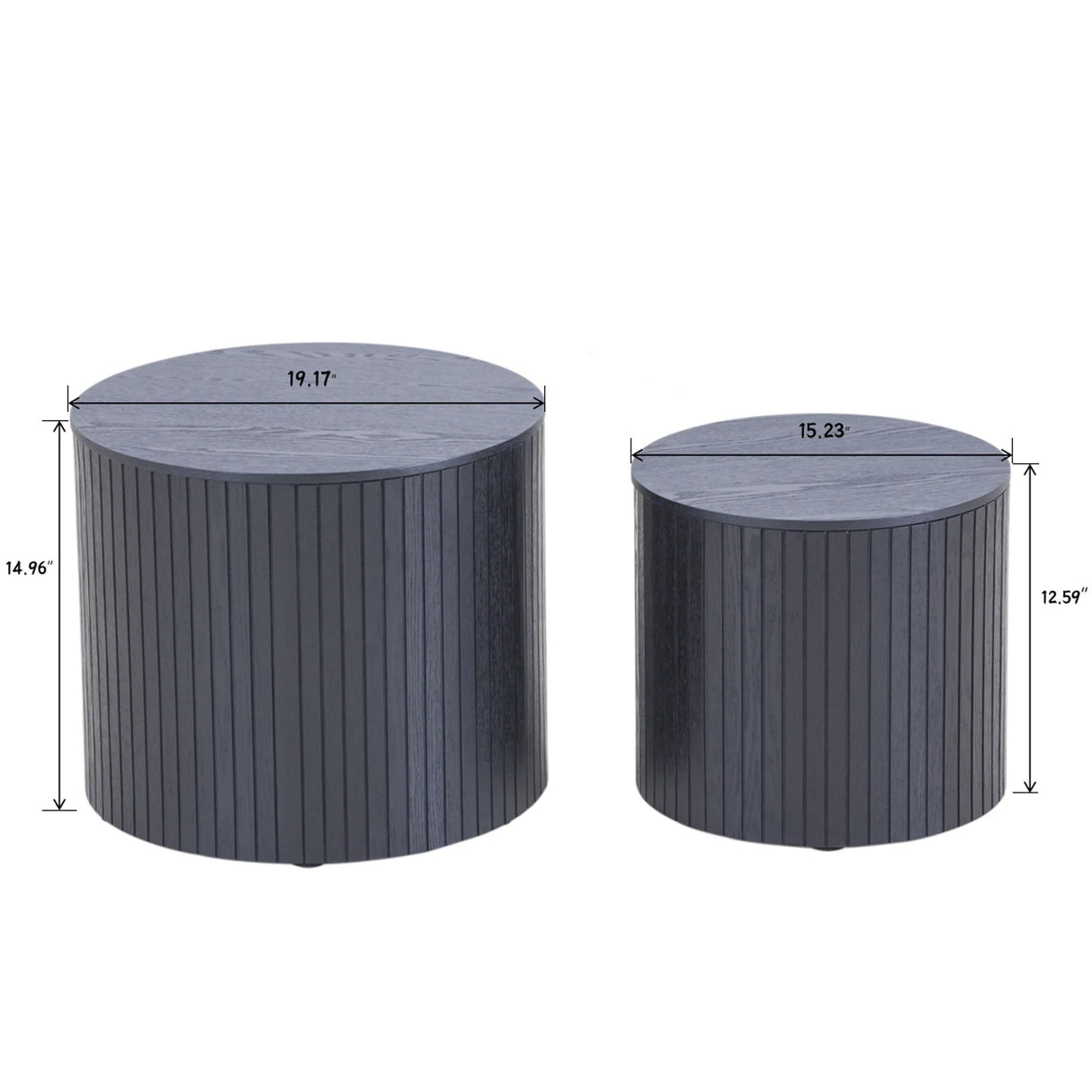 Handcrafted Nested Table Set, 2 Pieces - Furniture Home Direct