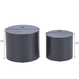 Handcrafted Nested Table Set, 2 Pieces - Furniture Home Direct