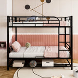 Metal Bunk Bed & Shelf And Guardrails - Furniture Home Direct