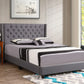 Nailhead Bed Transitional Vibrant - Furniture Home Direct