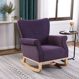 Modern Rocking Chair, Upholstered Accent Chair For Nursery, Small Contemporary Rocke - Furniture Home Direct