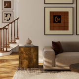Nebula - Accent Oval Pillar Side Table - Furniture Home Direct