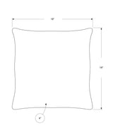 Square Pillows, Insert Included, Decorative Throw, Hypoallergenic Polyester - Furniture Home Direct