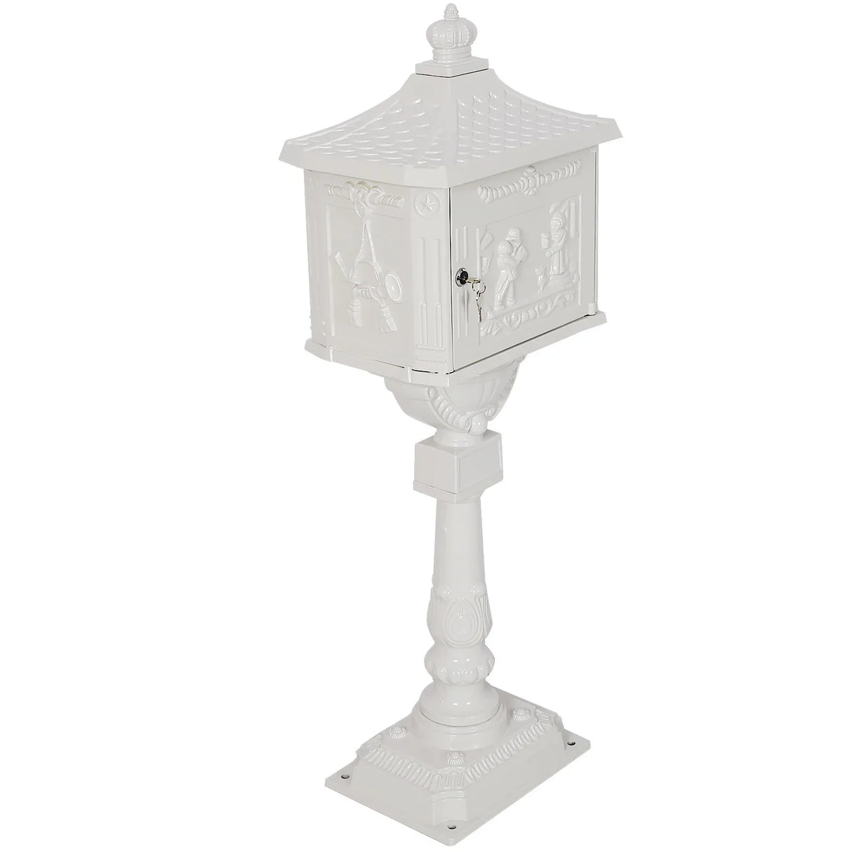 Cast Aluminum Mail Box, Postal Box, Mailbox - Furniture Home Direct