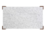 Hettie - Dining Table With Engineered Stone Top - Brown - Furniture Home Direct