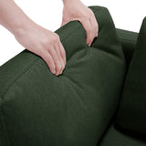 3 Piece Living Room Set With Storage including Sofa, Love Seat and Chair - Green - Furniture Home Direct