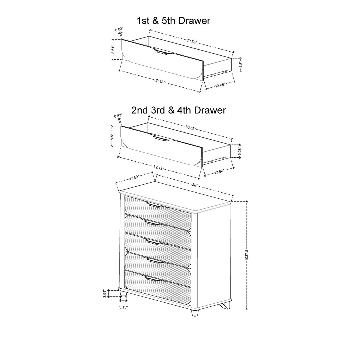 Laura - Chest And Bun Feet - Silver - Furniture Home Direct