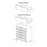 Laura - Chest And Bun Feet - Silver - Furniture Home Direct