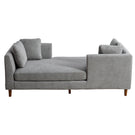 Wide Modern Double Sided Upholstered Chaise Lounge - Furniture Home Direct