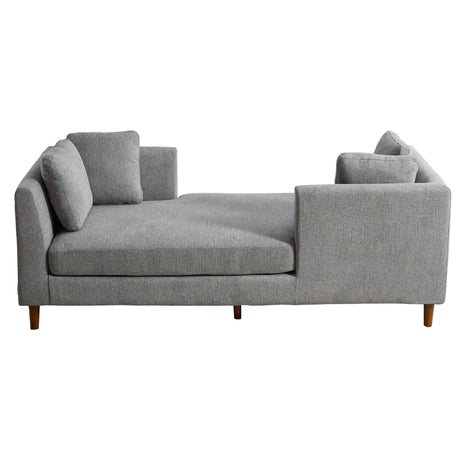 Wide Modern Double Sided Upholstered Chaise Lounge - Furniture Home Direct