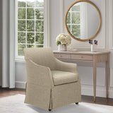 London - Upholstered Skirted Dining Arm Chair - Furniture Home Direct