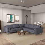 Amber - Velvet Corner Sectional Sofa - Furniture Home Direct