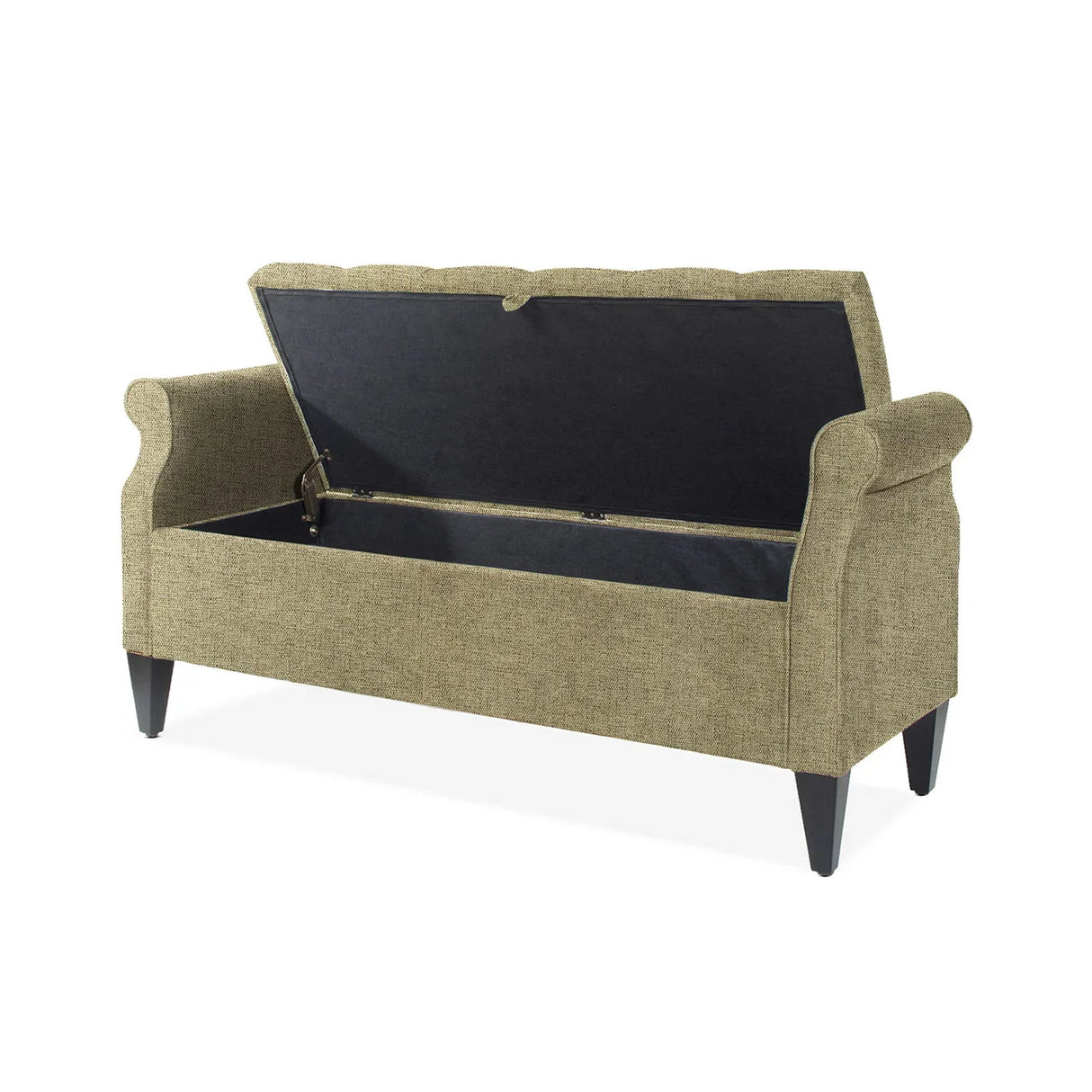 Jacqueline - Tufted Roll Arm Storage Bench - Furniture Home Direct