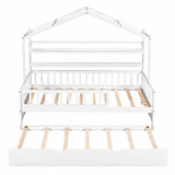 Playhouse Bed With Trundle, Kids Bed With Shelf - Furniture Home Direct