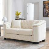 Sofa And Loveseat - Beige - Furniture Home Direct