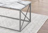Table Set, Coffee, End, Side, Accent, Living Room, Marble Look Laminate, Contemporary & Modern (Set of 3) - Furniture Home Direct