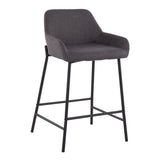 Daniella - Industrial Fixed Height Counter Stool (Set of 2) - Furniture Home Direct