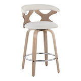 Gardenia - Mid Century Modern Fixed Height Counter Stool With Swivel (Set of 2) - Furniture Home Direct