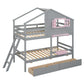Bunk Bed With Playhouse Roof And Window - Furniture Home Direct