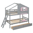 Bunk Bed With Playhouse Roof And Window - Furniture Home Direct