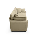 Modern 2 Piece Corduroy Living room Set - Light Brown - Furniture Home Direct