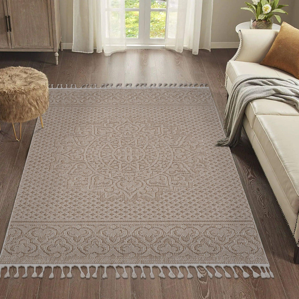 Guros - Medallion Indoor / Outdoor Rug - Furniture Home Direct