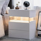 LED Nightstands, 3 Drawer For Bedroom - Furniture Home Direct