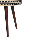 Small Patterned Nordic Style End Table - Furniture Home Direct