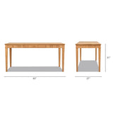 Dumont - Modern Farmhouse 1 Drawer Fluted Home Office Writing Desk - Natural Blonde - Furniture Home Direct