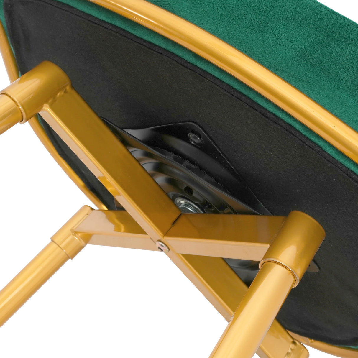 Counter Height Stools Tufted Velvet Gold Frame Green - Furniture Home Direct