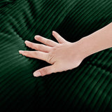 3 Seater Deep Sofa - Green Corduroy - Furniture Home Direct