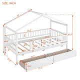 House Bed With 2 Drawers - Furniture Home Direct