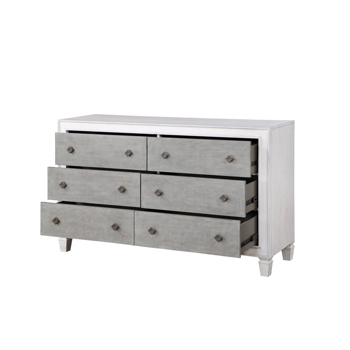 Katia - Weathered Dresser - White - Furniture Home Direct