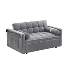 Modern Convertible Sleeper Sofa Couch With Pull Out Bed With Pillows & Side Pockets For Small Space, Living Room - Furniture Home Direct