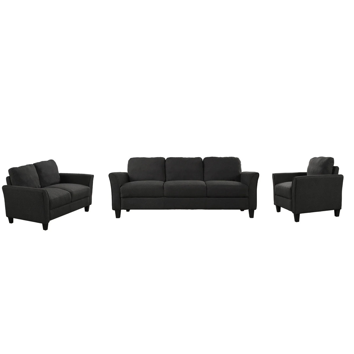 3 PC Living Room Set With Sofa, Love Seat and Chair - Furniture Home Direct