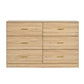 Modern Drawer Dresser For Bedroom, Ample Storage Wide Chest Of Drawers - Furniture Home Direct