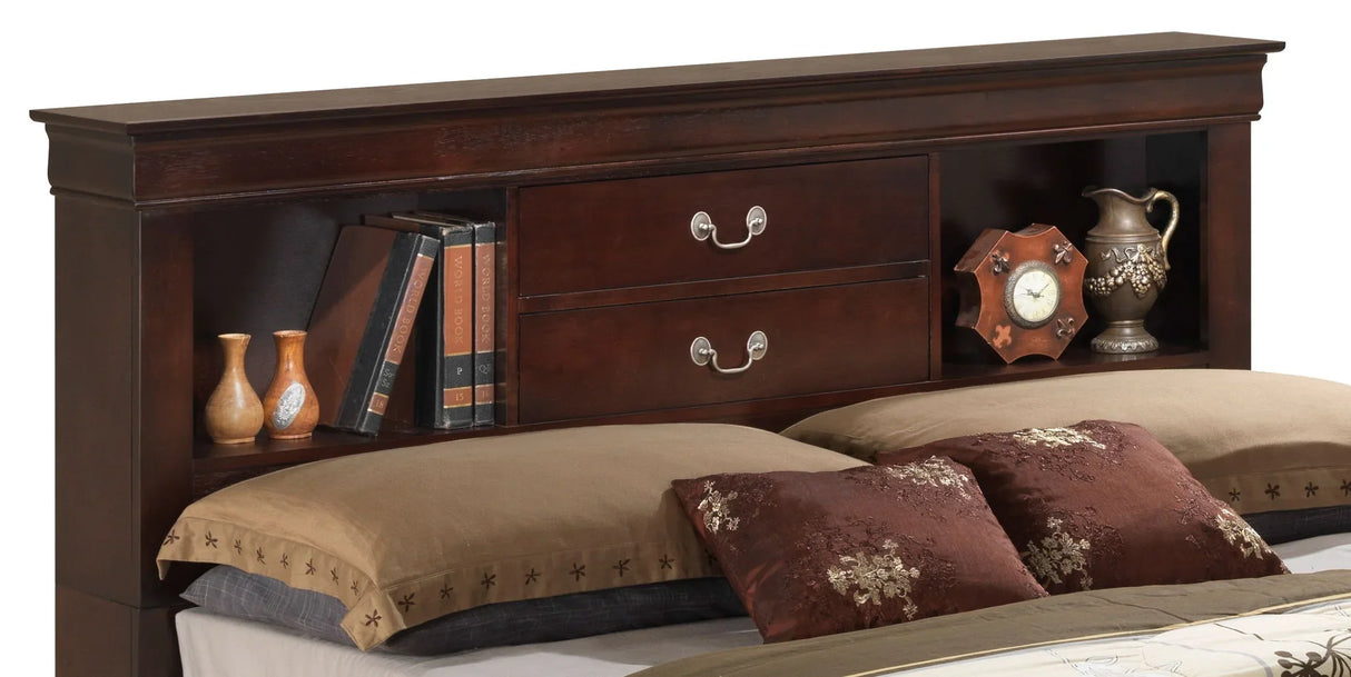 Louis Phillipe - Bookcase Storage Bed - Furniture Home Direct
