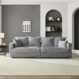Modern Comfy Upholstered 4 Seat Sofa Cloud Couch,Deep Seat With Soft Pillows - Furniture Home Direct